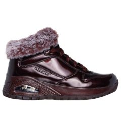 Skechers 168126-BURG Női bordó bundás bakancs