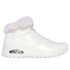 Skechers 168126-WHT Női fehér bundás bakancs