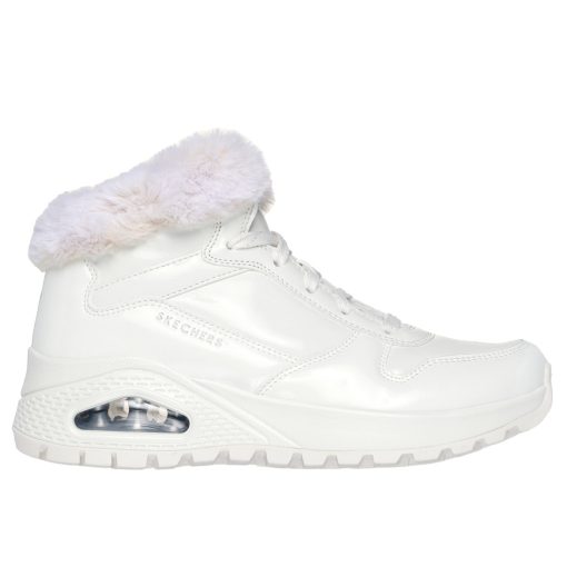 Skechers 168126-WHT Női fehér bundás bakancs