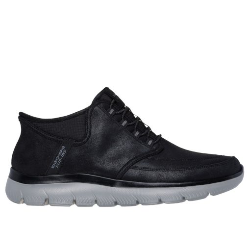 Skechers 232927-BKCC Férfi fekete fűzős bakancs